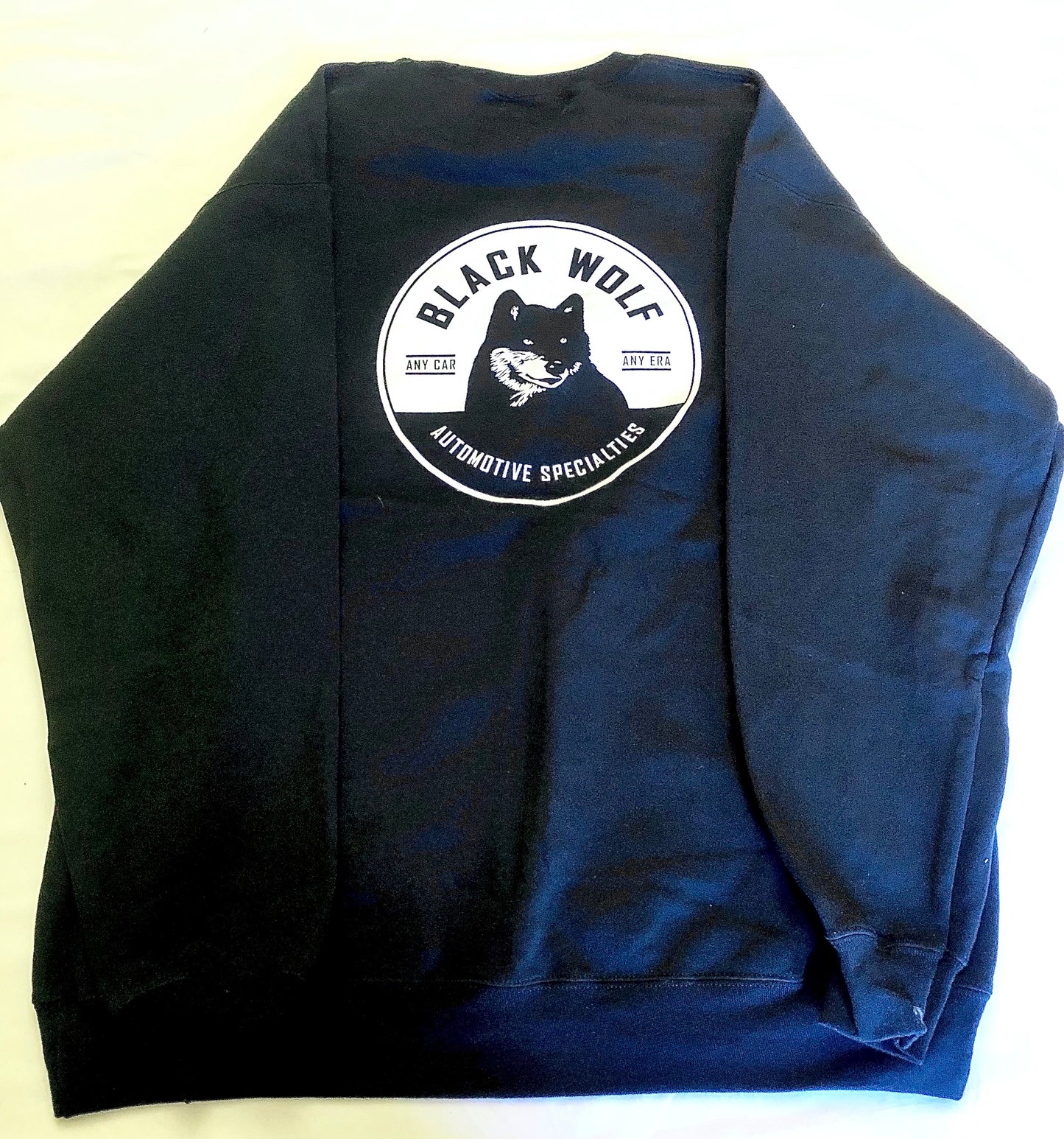 Long Sleeve Sweatshirt with Black Wolf Logo