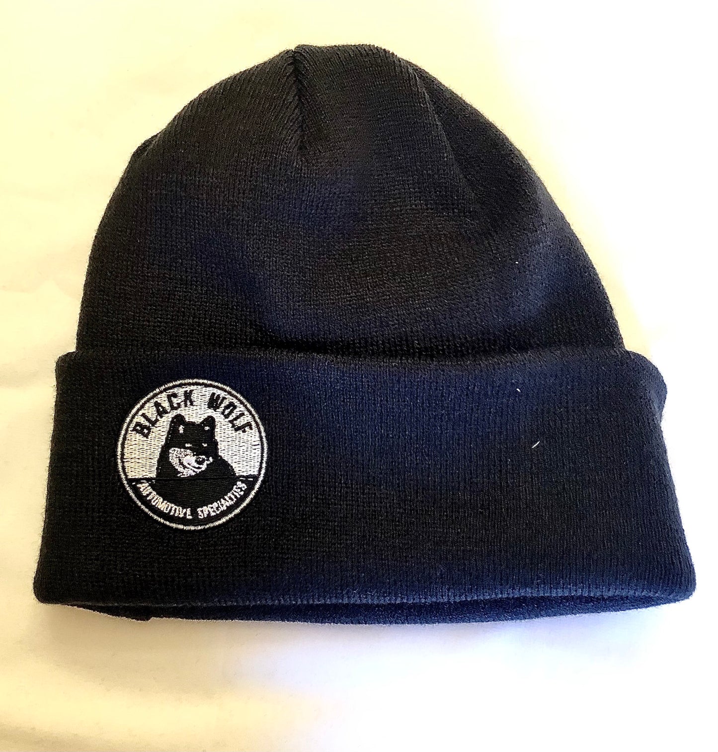 Beanie with Black Wolf Logo