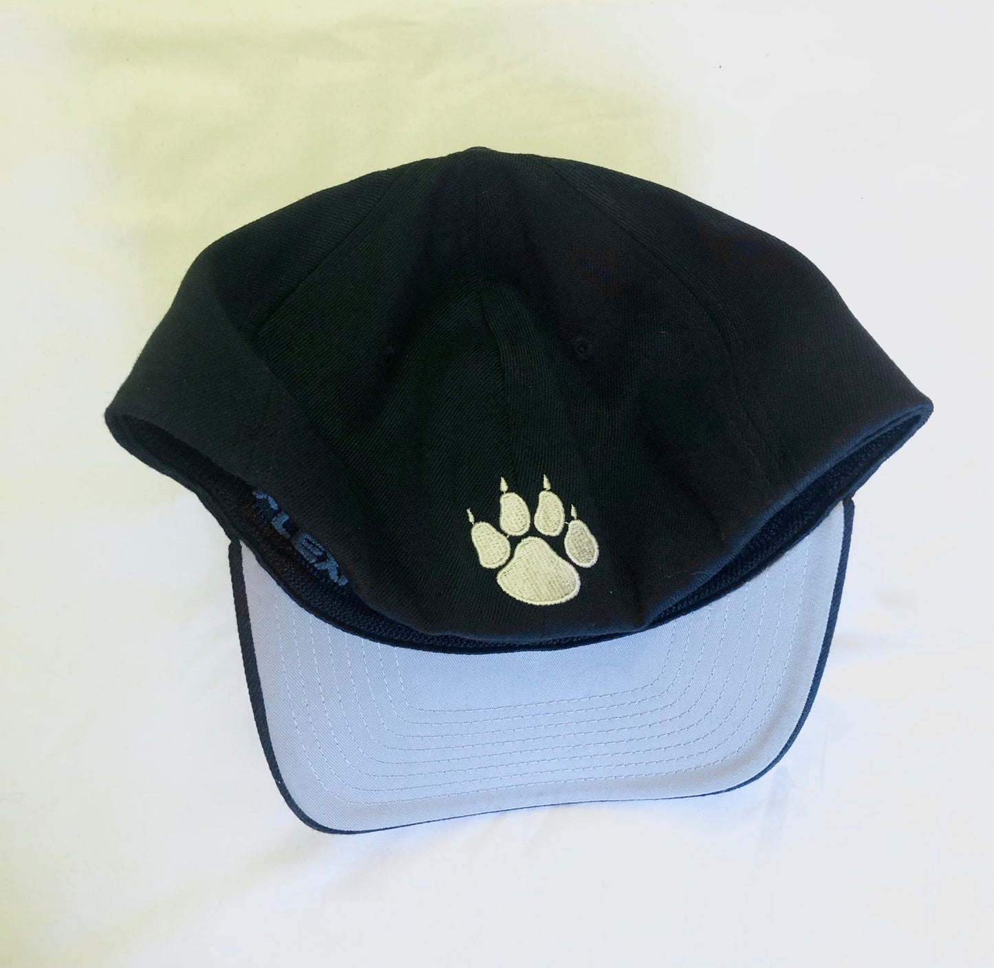 Baseball Cap with Black Wolf Logo