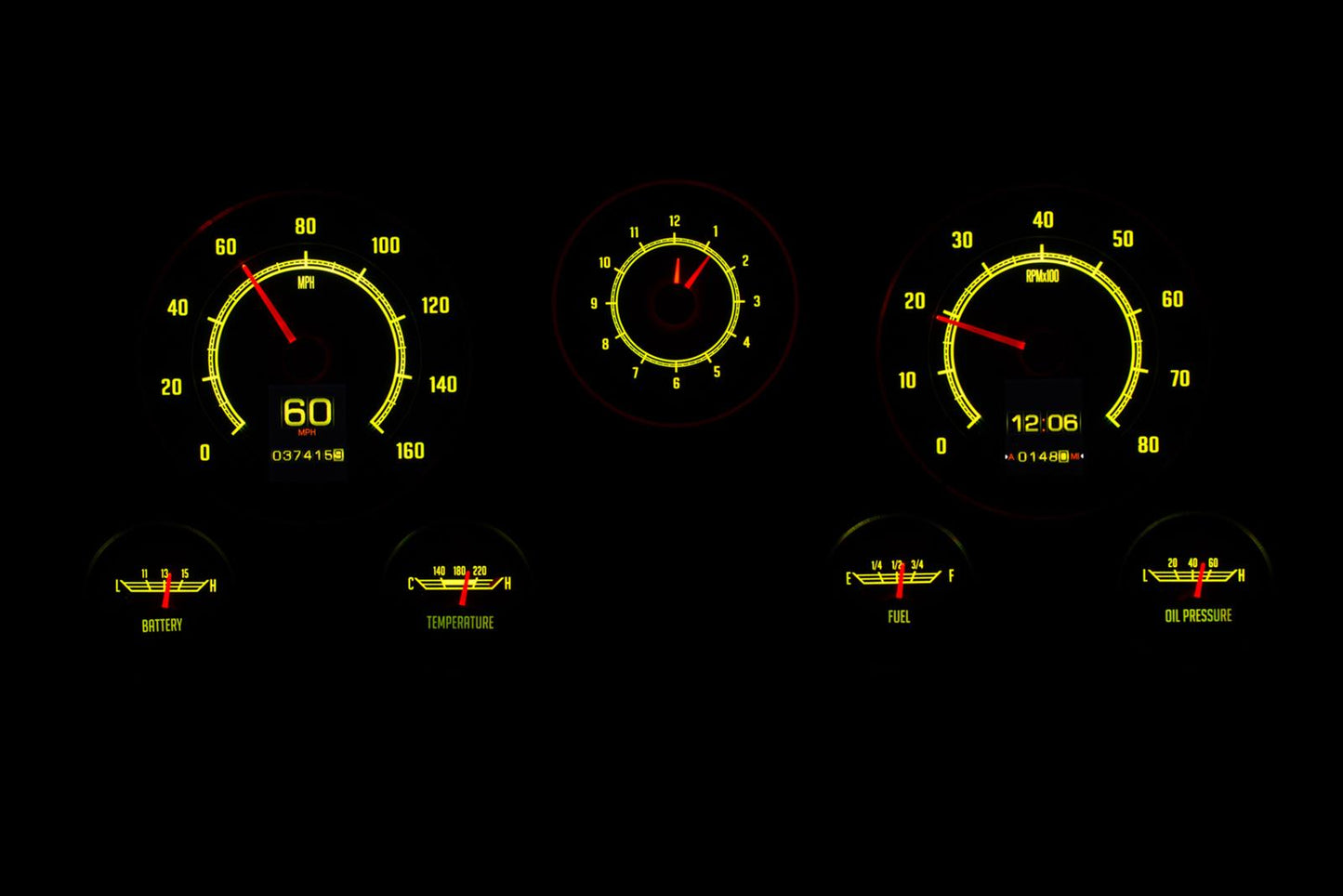 Dakota Digital RTX Direct-Fit Gauge Kits RTX-67C-PU-X for 1967-1972 Chevy Trucks