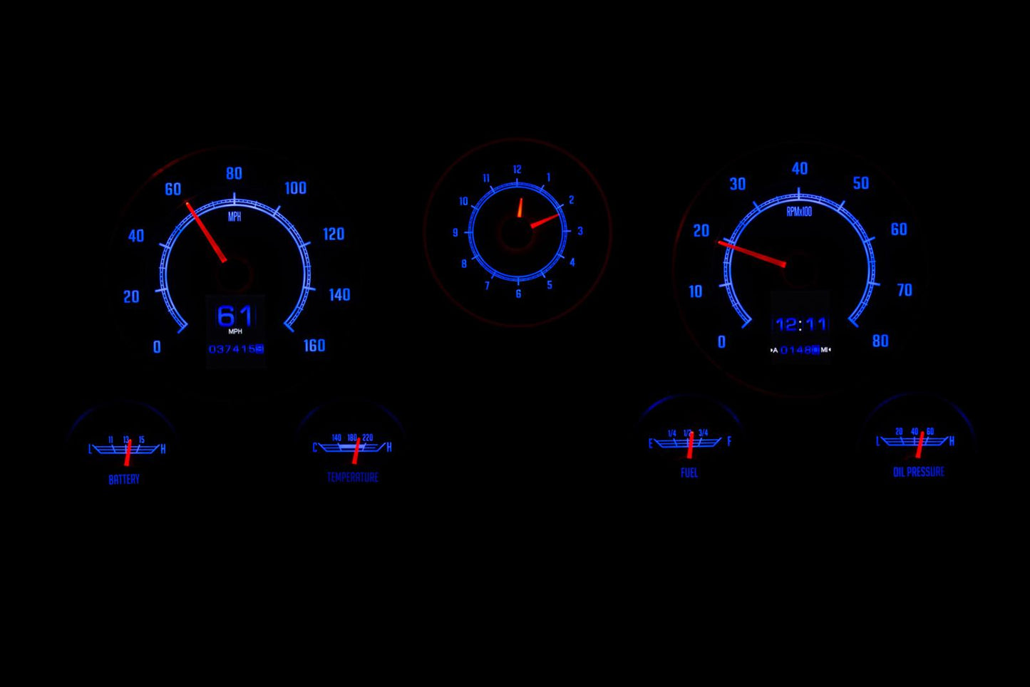 Dakota Digital RTX Direct-Fit Gauge Kits RTX-67C-PU-X for 1967-1972 Chevy Trucks