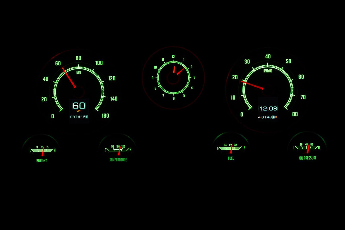 Dakota Digital RTX Direct-Fit Gauge Kits RTX-67C-PU-X for 1967-1972 Chevy Trucks