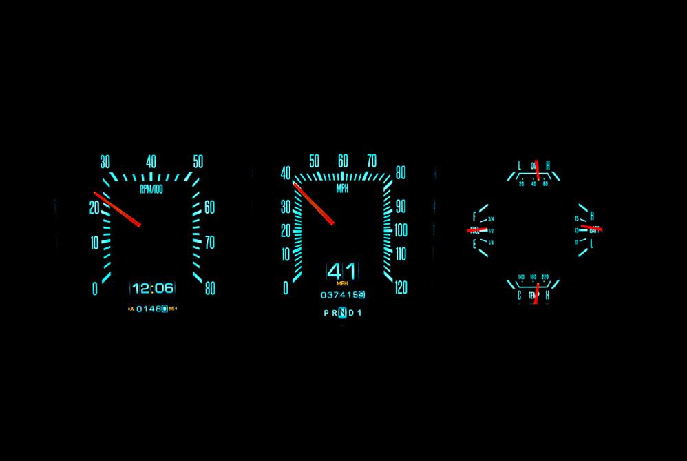 Dakota Digital RTX Direct-Fit Gauge Kits RTX-73F-PU-X for 1973-1979 Ford