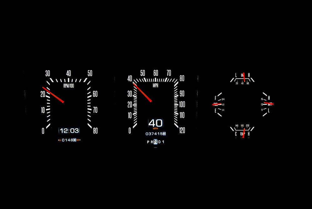 Dakota Digital RTX Direct-Fit Gauge Kits RTX-73F-PU-X for 1973-1979 Ford