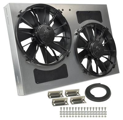 Derale high-Output Dual RAD Fan and Shroud Kits 16837