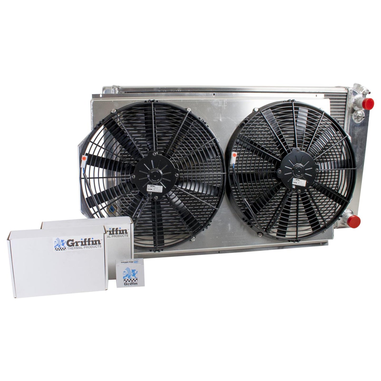 Griffin Performance Fit Radiator Combos CU-70008-LS for 1977-1988 Buick, Cadillac, Chevy, Oldsmobile, Pontiac