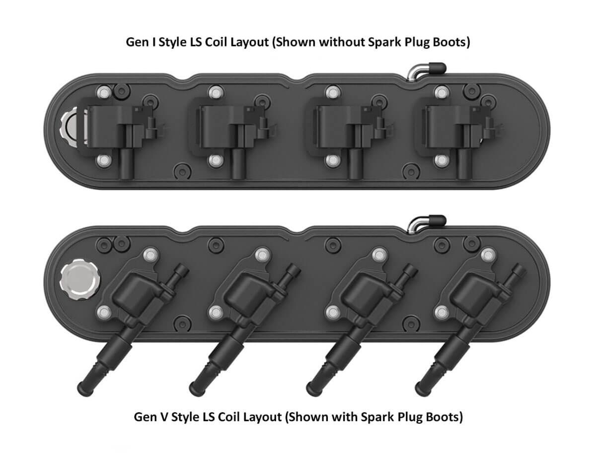 Holley Aluminum LS Valve Covers 241-177 for 2008-2019 Chevrolet