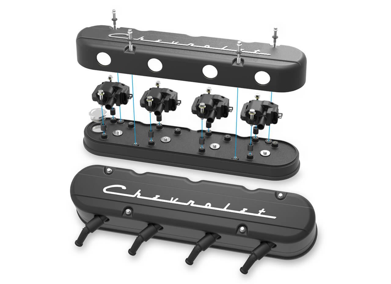 Holley Aluminum LS Valve Covers 241-177 for 2008-2019 Chevrolet