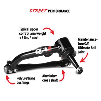 QA1 GM 2.0 Street Control Arms 52722 for Chevrolet, GMC, Oldsmobile, Pontiac 1964-1972