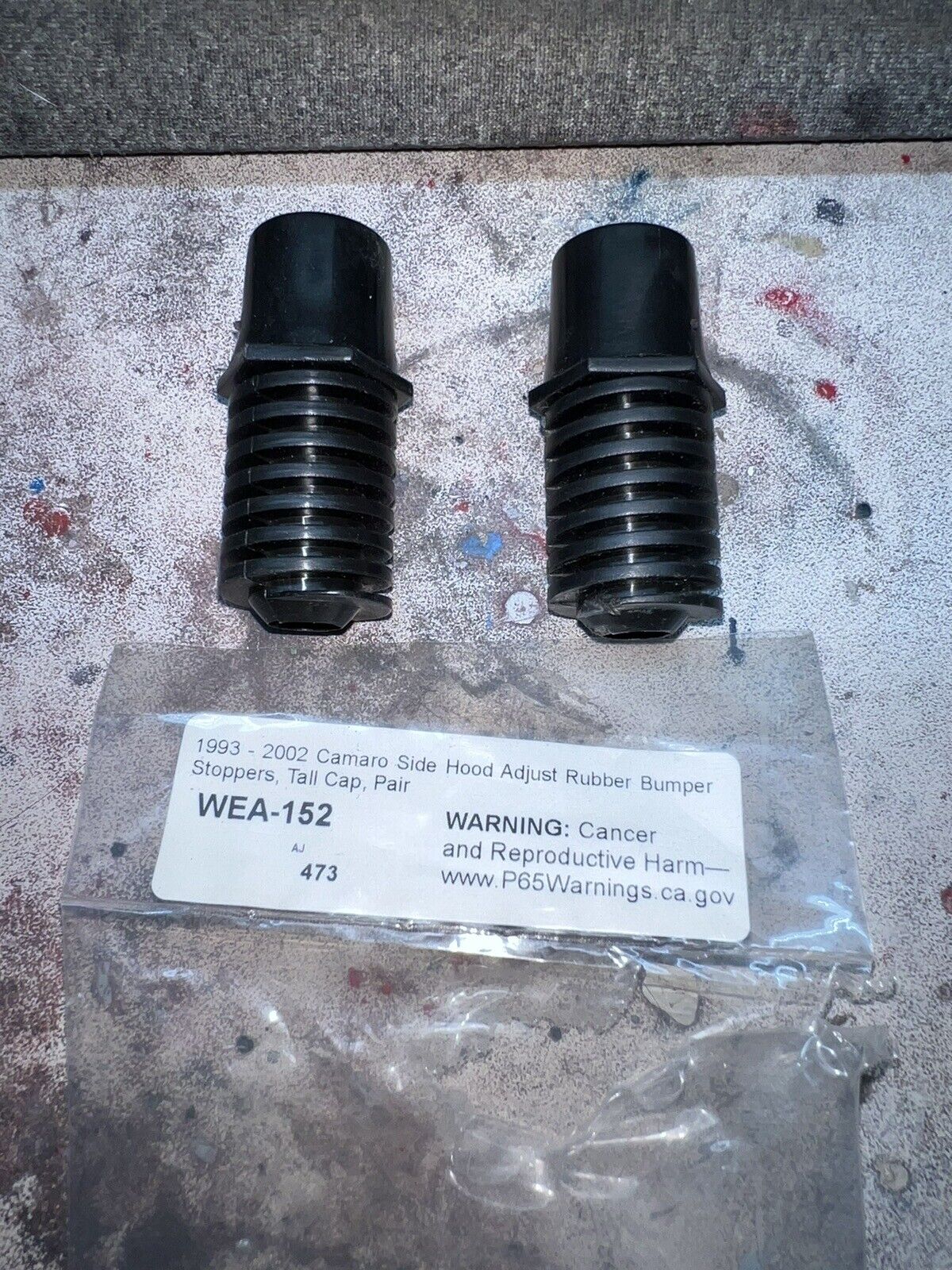 Camaro Side Hood Bump Stops Pair 1993-2002 Camaro