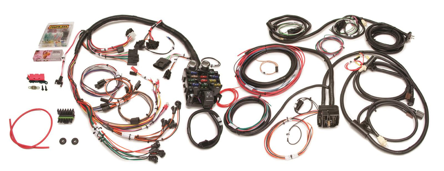Painless Performance 21-Circuit Direct-Fit Jeep CJ Harnesses 10150 for 1975-1986 Jeep Trucks