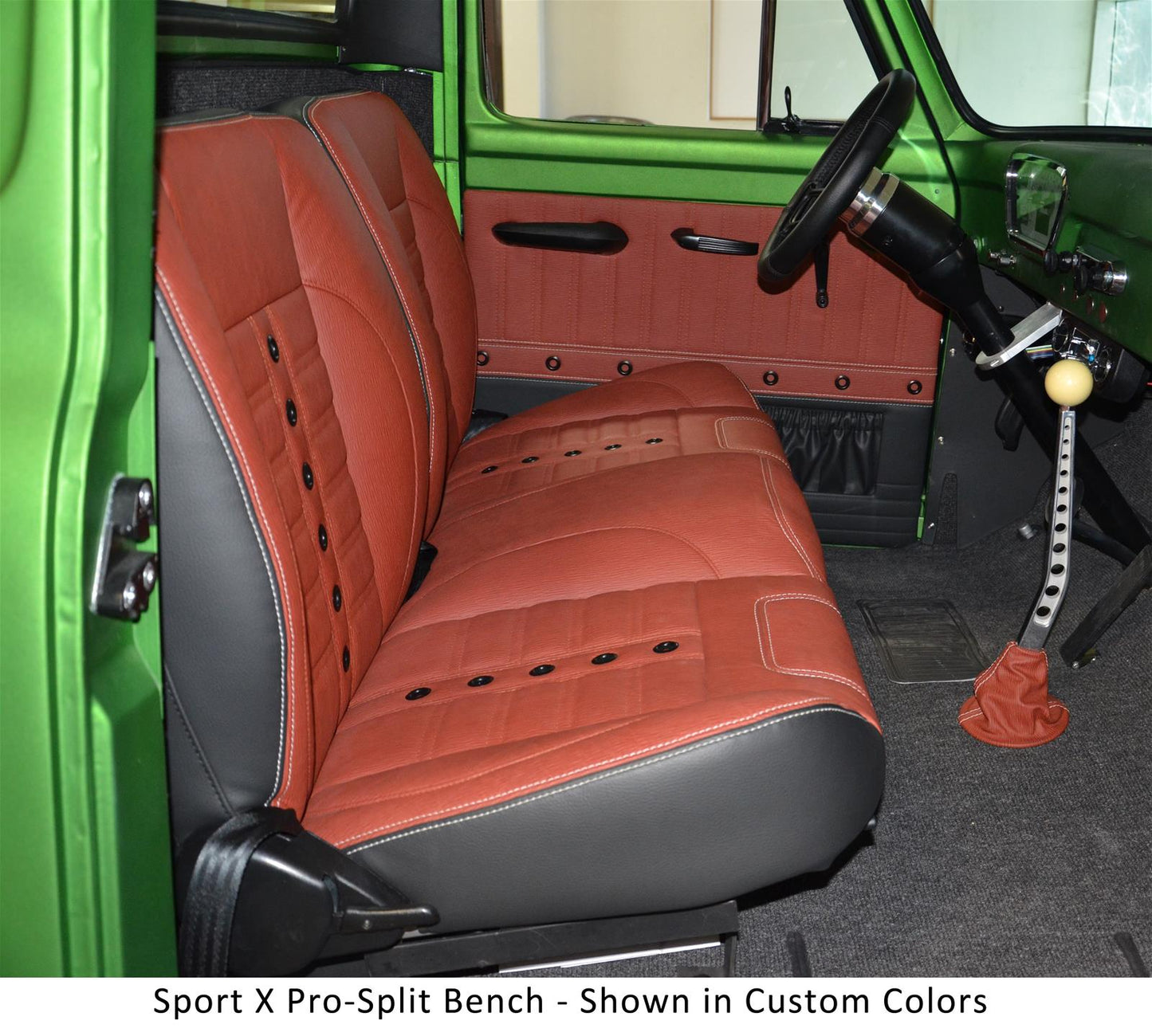 TMI Sport Series Pro-Split Back Bench Seats 47-9740-6525-BKS for 1947-1958 Chevrolet Trucks